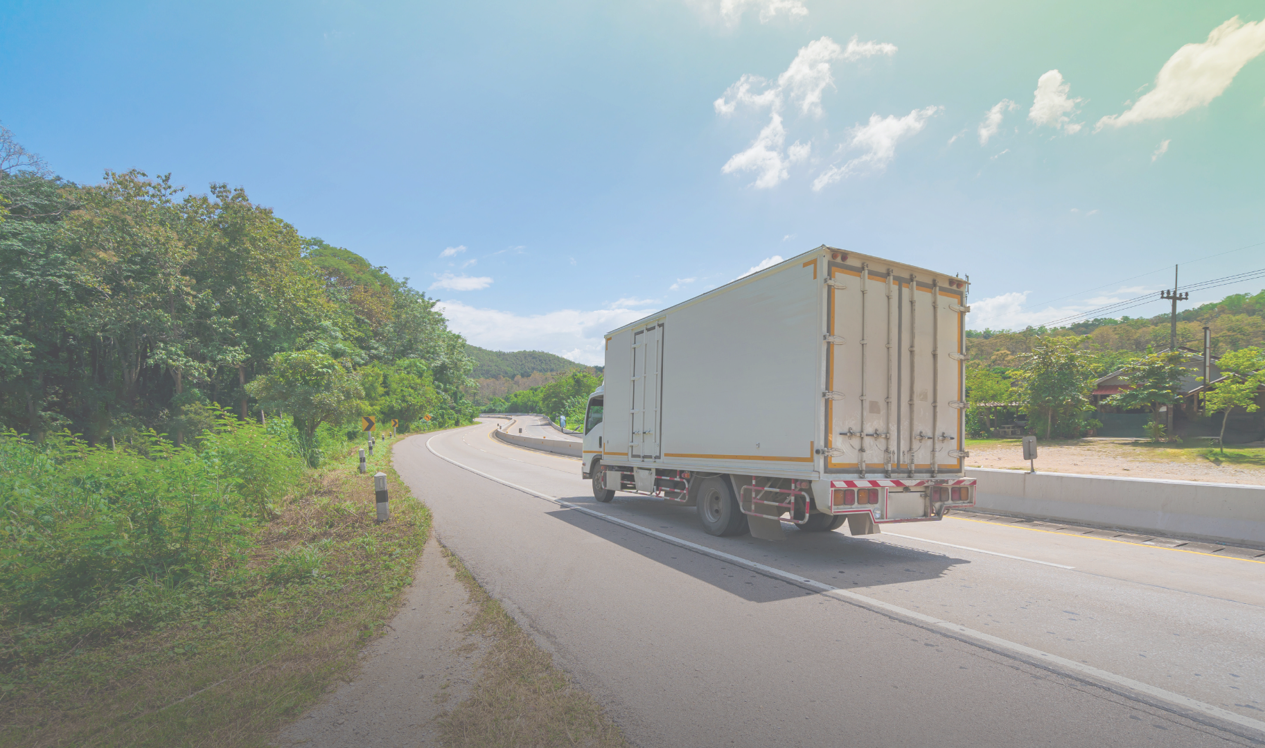 Transport Truck on highway